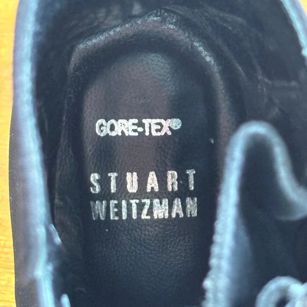 Stuart Weitzman‎ Radiance Gore-Tex Ankle Boots Black Size 8 New Never Worn